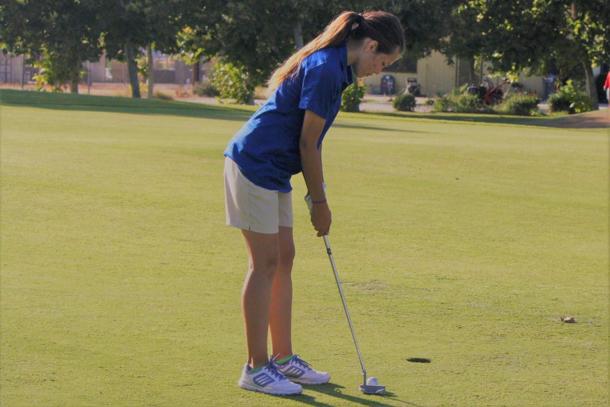 Isabella Martinez on the putting green.