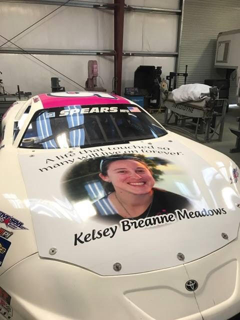 Number 15 car with special paint scheme to honor Kelsey Meadows