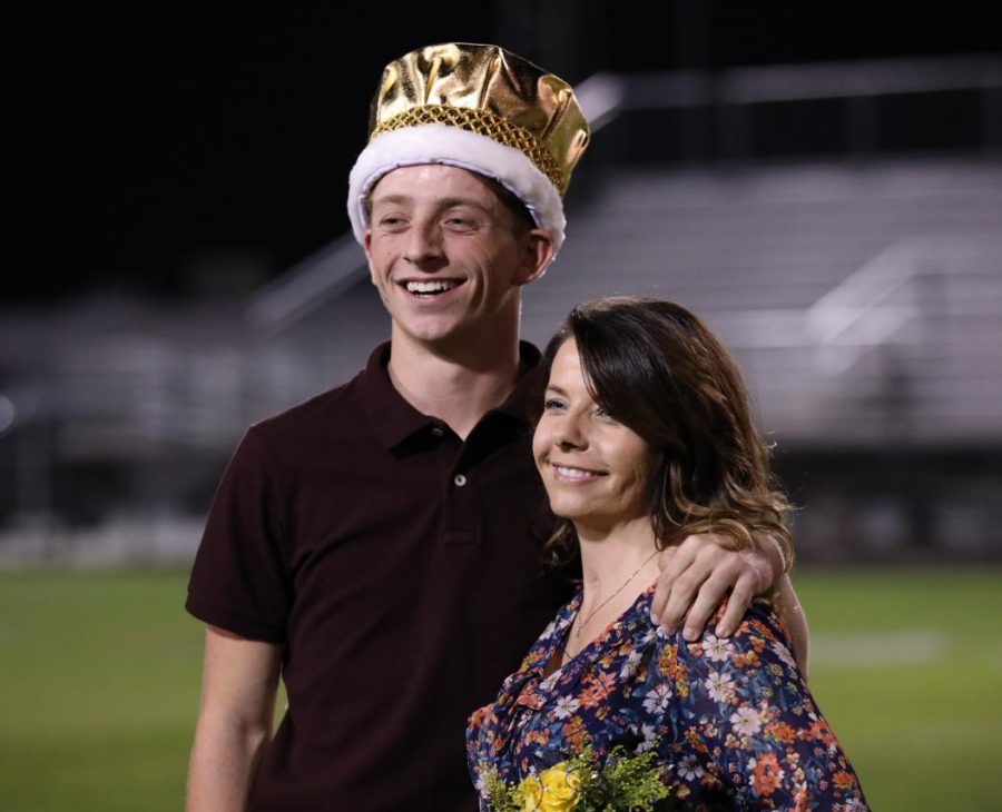 Zach Self and his mom, Theresa after the crowning