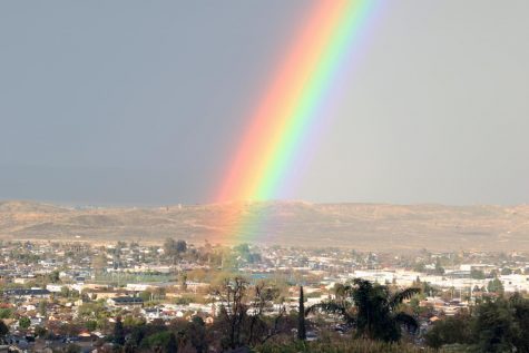Rainbow over Taft High 3/22/18.