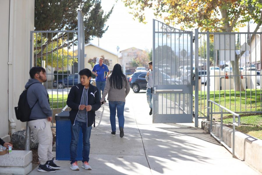 South side, Cafeteria Gate. This is the gate that Tuhs students now must enter every morning for school. This is aslo the gate where students who choose to eat off-campus leave and come back. but will this gate be shut for good to students who want to go off-campus. 