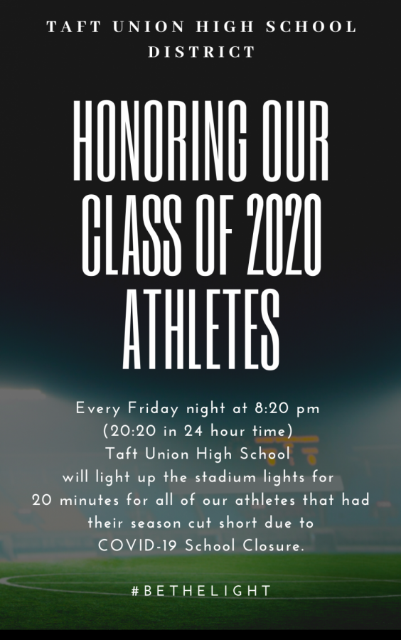 TUHS+shines+on+Friday+nights+in+honor+of+senior+athletes%C2%A0