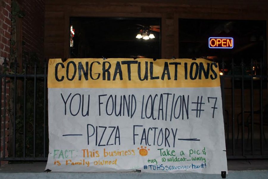 Location #7 at the family-owned Pizza Factory in Taft. This spot was the answer to clue #8.